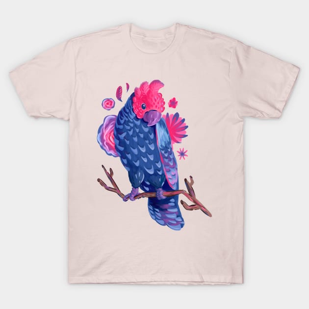 Bi Pride with Gang-Gang Cockatoo T-Shirt by narwhalwall